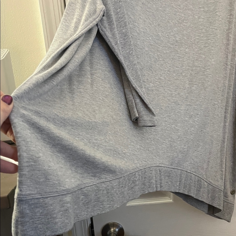 Gray Oversized Long Sleeve swing tunic - Picture 4 of 5
